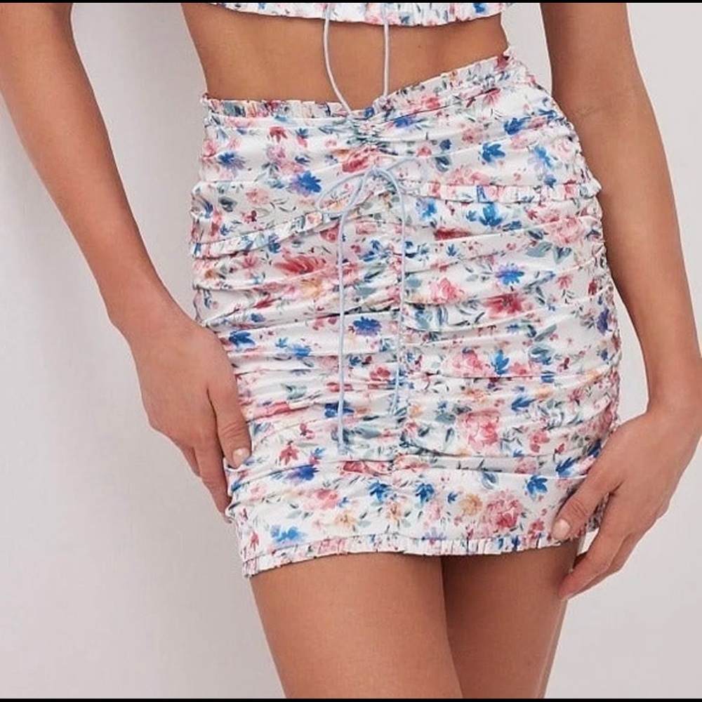 For Love and Lemons Juliet Fitted Mini Skirt